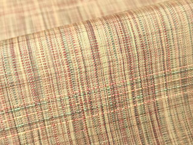 平和屋着物▽上質な紬 単衣 絣横段文 正絹 逸品 DAAV5436az