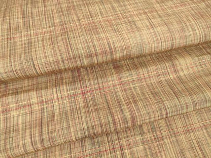 平和屋着物▽上質な紬 単衣 絣横段文 正絹 逸品 DAAV5436az