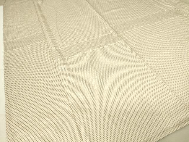 平和屋着物▽上質な小紋 単衣 横段文 小田急百貨店扱い 正絹 逸品 DAAV5438az