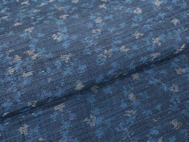 平和屋着物▽上質な紬 単衣 霞文 正絹 逸品 DAAV5447az