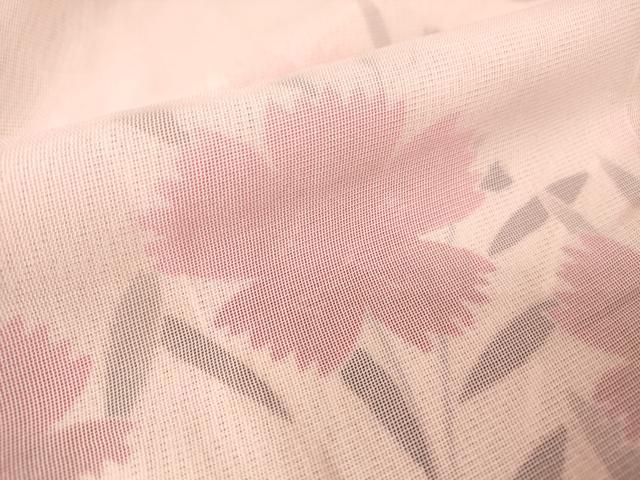平和屋着物▽訪問着　無双　紗袷　紗×絽　草花文　正絹　逸品　DAAV5448az