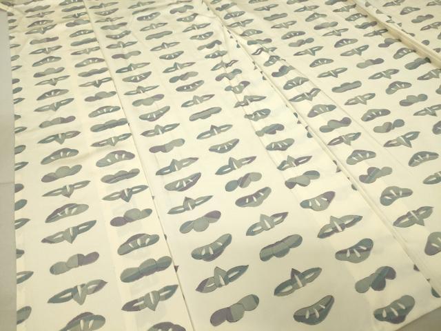 平和屋着物▽上質な小紋 単衣 松文 正絹 逸品 DAAV5452az