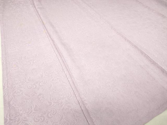 平和屋着物▽上質な色無地 単衣 菊唐草地紋 半色 正絹 逸品 DAAV5531az