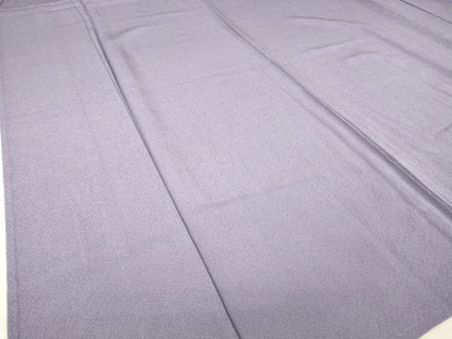 平和屋着物▽上質な色無地　単衣　紫苑色　正絹　逸品　未使用　DAAV5532az