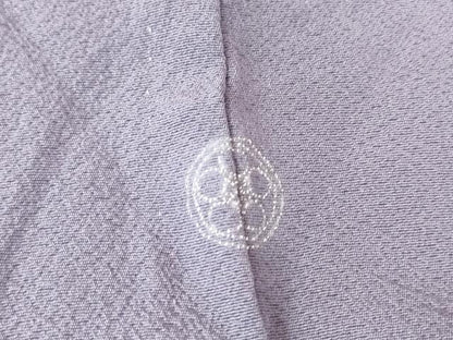 平和屋着物▽上質な色無地　単衣　紫苑色　正絹　逸品　未使用　DAAV5532az