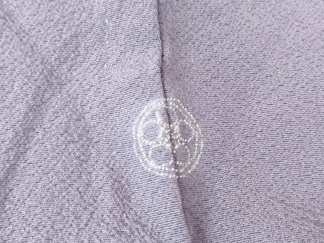 平和屋着物▽上質な色無地　単衣　紫苑色　正絹　逸品　未使用　DAAV5532az