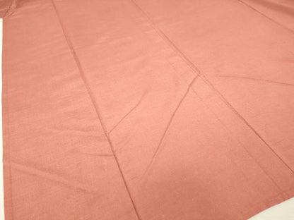 平和屋着物▽結城紬 単衣 真赭色 正絹 逸品 DAAV5542az