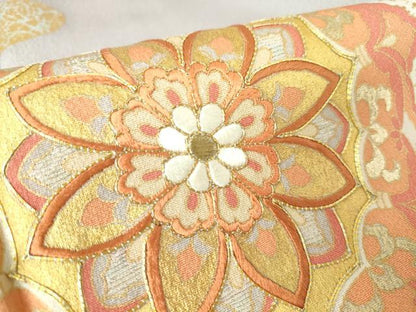 平和屋着物▽豪華色留袖 単衣 駒刺繍 正倉院天井花文 金彩 正絹 逸品 DAAV5544az
