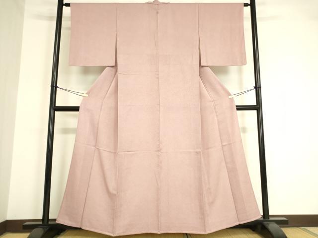 平和屋着物▽江戸小紋　単衣　作家物　伊勢型　極鮫小紋　正絹　逸品　DAAV5545az