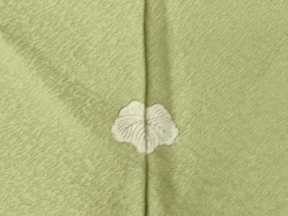 平和屋着物▽上質な色無地 単衣 裏葉柳色 正絹 逸品 DAAV5547az