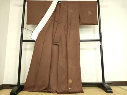 平和屋着物▽訪問着 単衣 霞丸文 金銀彩 正絹 逸品 DAAV5550az