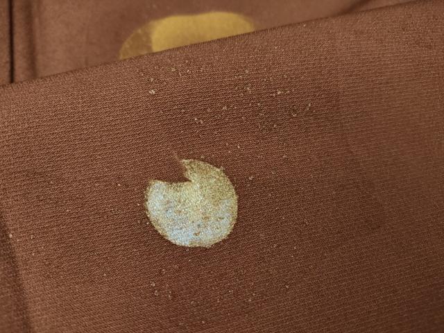 平和屋着物▽訪問着 単衣 霞丸文 金銀彩 正絹 逸品 DAAV5550az