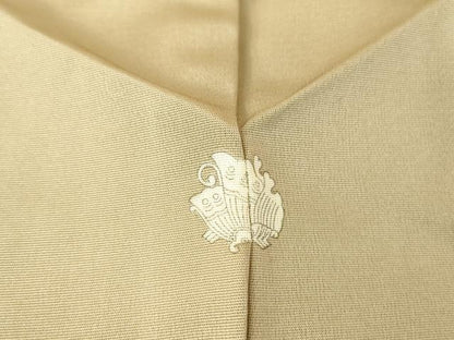 平和屋着物▽銀座きしや　訪問着　単衣　駒刺繍　宝尽くし零れ松葉文　金彩　正絹　逸品　DAAV5556az