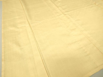 平和屋着物▽上質な紬　単衣　香色　正絹　逸品　DAAV5557az