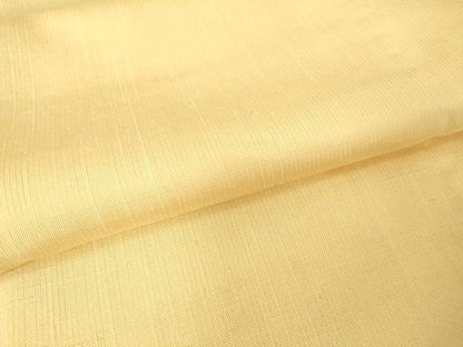 平和屋着物▽上質な紬　単衣　香色　正絹　逸品　DAAV5557az
