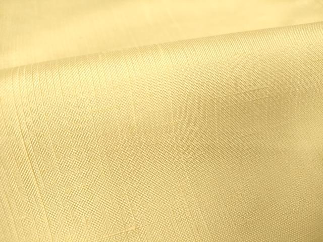 平和屋着物▽上質な紬　単衣　香色　正絹　逸品　DAAV5557az