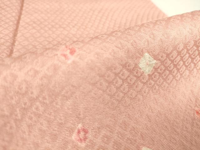 平和屋着物▽上質な小紋　単衣　絞り　箔散らし　正絹　逸品　未使用　DAAV5559az