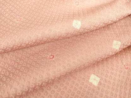 平和屋着物▽上質な小紋　単衣　絞り　箔散らし　正絹　逸品　未使用　DAAV5559az