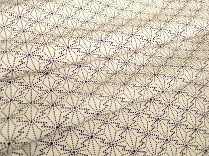 平和屋着物▽上質な小紋 単衣 松皮菱麻の葉文 正絹 逸品 DAAV5561az