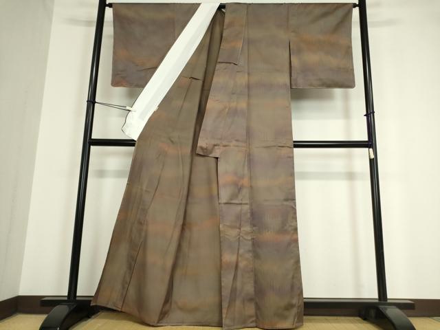 平和屋着物▽上質な小紋 単衣 霞文 ますいわ屋扱い 正絹 逸品 未使用 DAAV5567az
