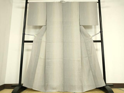 平和屋着物▽上質な小紋 単衣 霞文 正絹 逸品 DAAV5575az