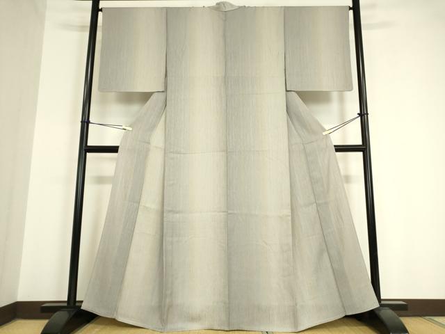 平和屋着物▽上質な小紋 単衣 霞文 正絹 逸品 DAAV5575az