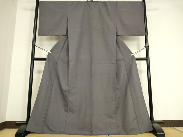 平和屋着物▽小紋 単衣 縞 洗える着物 DAAV5581az