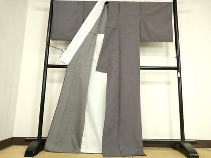 平和屋着物▽小紋 単衣 縞 洗える着物 DAAV5581az