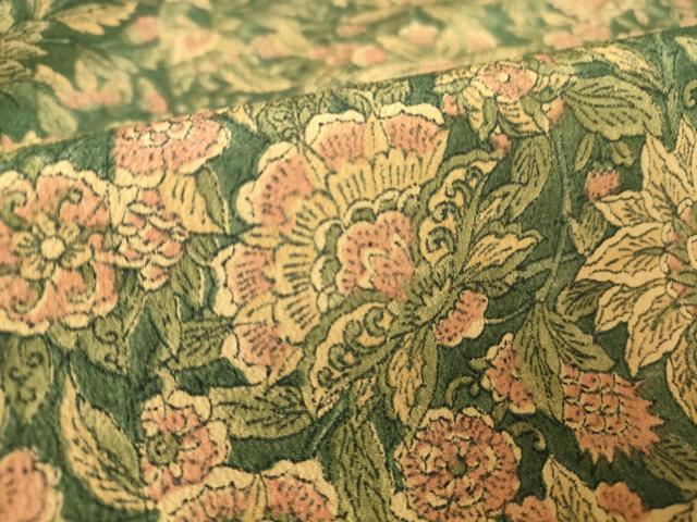 平和屋着物▽小紋 単衣 更紗花文 洗える着物 DAAV5582az