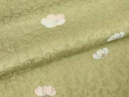平和屋着物▽小紋 単衣 舞梅文 洗える着物 DAAV5596az