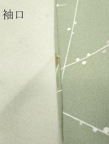 平和屋着物▽小紋 単衣 枝蕾 洗える着物 DAAV5605az