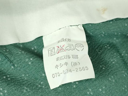 平和屋着物▽小紋 単衣 舞花文 洗える着物 DAAV5607az
