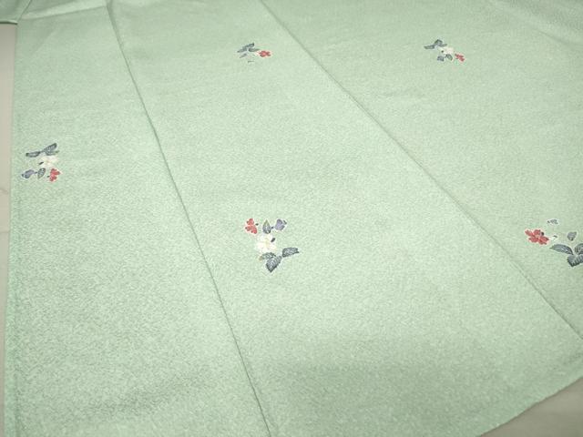 平和屋着物▽小紋 単衣 草花文 洗える着物 DAAV5610az