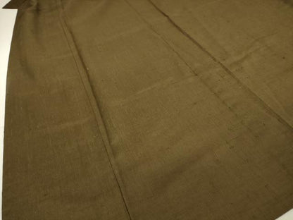 平和屋着物▽男性 紬 単衣 赤墨色 正絹 逸品 DAAV5626az