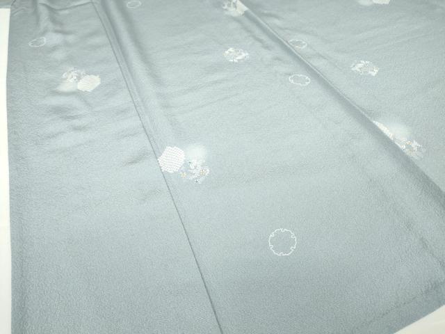 平和屋着物▽上質な小紋 単衣 雪輪花文 蛍暈し 正絹 逸品 DAAV5635az