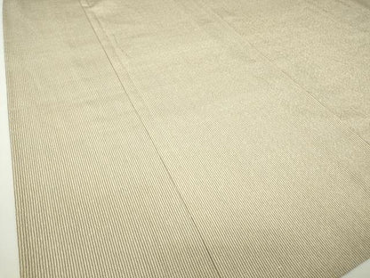 平和屋着物▽本塩沢 単衣 縞 正絹 逸品 DAAV5636az