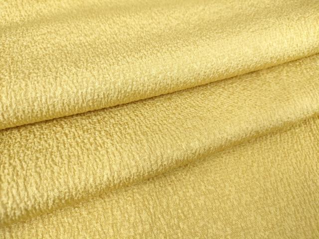 平和屋着物▽上質な色無地 単衣 蜂蜜色 ワンポイント 正絹 逸品 DAAV5641az