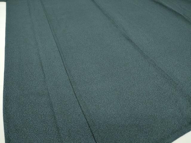 平和屋着物▽上質なお召 単衣 霞文 正絹 逸品 未使用 DAAV5648az