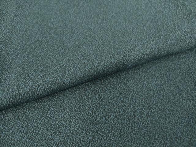 平和屋着物▽上質なお召 単衣 霞文 正絹 逸品 未使用 DAAV5648az