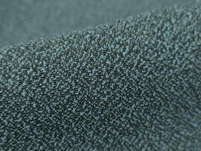 平和屋着物▽上質なお召 単衣 霞文 正絹 逸品 未使用 DAAV5648az