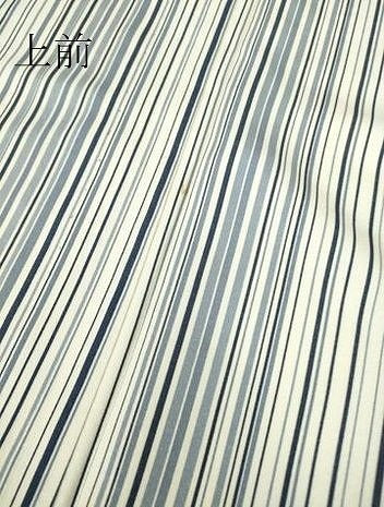 平和屋着物▽上質な小紋 単衣 縞 正絹 逸品 DAAV5651az