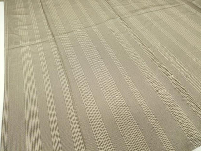 平和屋着物▽上質な小紋 単衣 縞 正絹 逸品 DAAV5653az