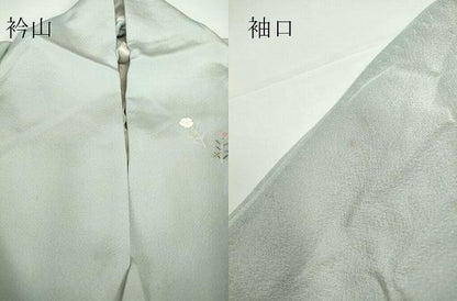 平和屋着物▽訪問着 単衣 友禅 作家物 地紙花文 暈し染め 正絹 逸品 DAAV5658az