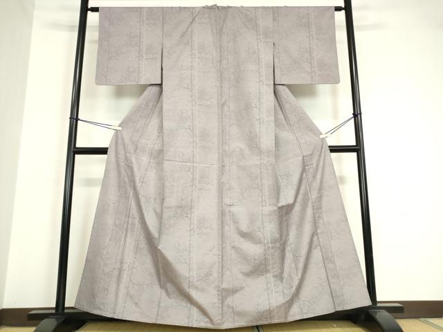 平和屋着物▽本場大島紬 単衣 樹林文 正絹 逸品 DAAV5660az