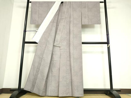 平和屋着物▽本場大島紬 単衣 樹林文 正絹 逸品 DAAV5660az