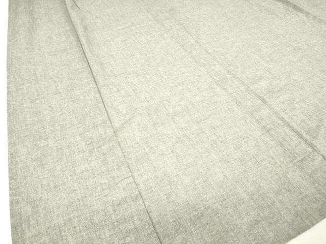 平和屋着物▽上質な小紋 単衣 鼠色 綿 逸品 DAAV5666az