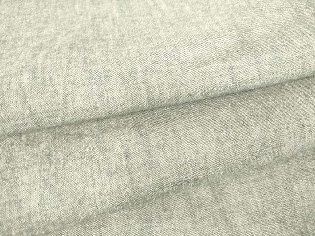 平和屋着物▽上質な小紋 単衣 鼠色 綿 逸品 DAAV5666az
