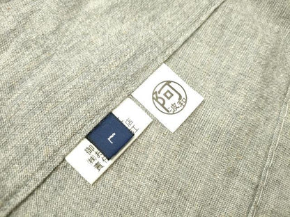 平和屋着物▽上質な小紋 単衣 鼠色 綿 逸品 DAAV5666az