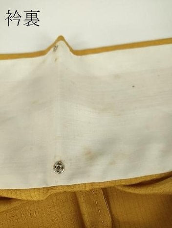 平和屋着物▽色留訪問着 単衣 紬地 総刺繍 草花文 金糸 黄金色 正絹 逸品 DAAV5673az