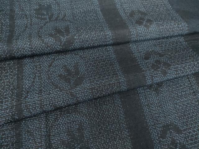 平和屋着物▽上質な紬 単衣 花間道 正絹 逸品 DAAV5674az